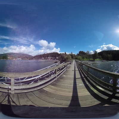 Seamless Outdoor Blue Sky Lake Seaside Coast HDR Panorama