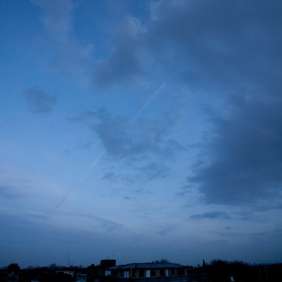 Evening sunset sky landscape scenery