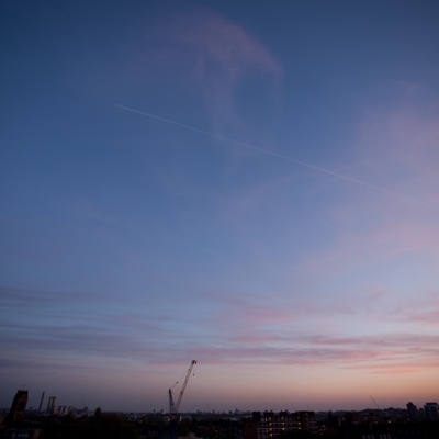 Evening sunset sky landscape scenery