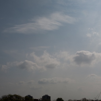 Cloudy blue sky landscape landscape