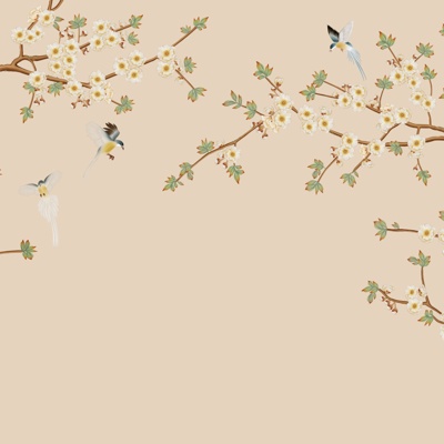 New Chinese flower and bird wallpaper