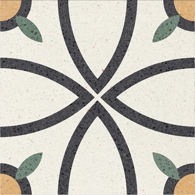 Seamless vintage terrazzo geometric patchwork pattern ceramic tile tile antique tile