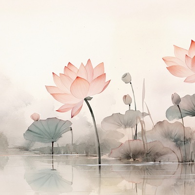 Chinese lotus wallpaper