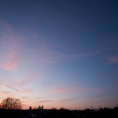 Evening sunset sky landscape scenery