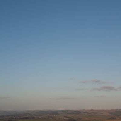 Cloudy blue sky landscape landscape