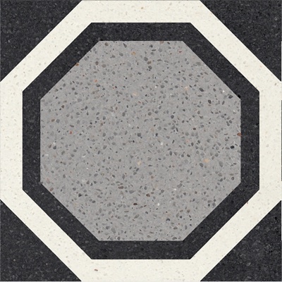 Seamless vintage terrazzo geometric patchwork pattern ceramic tile tile antique tile