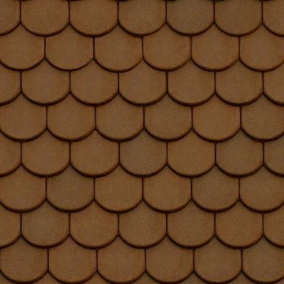 Seamless Chinese Building Roof Red Clay Asphalt Tiles