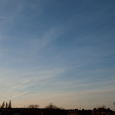 Evening sunset sky landscape scenery