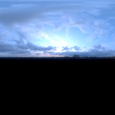 Seamless Evening Sunset Sky Landscape Landscape HDR Panorama