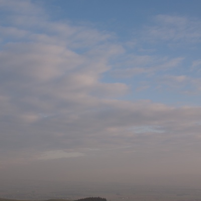 Cloudy blue sky landscape landscape