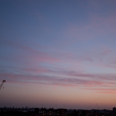 Evening sunset sky landscape scenery