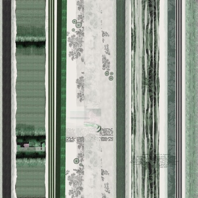 Green stripe print geometric wallpaper