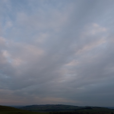 Cloudy blue sky landscape landscape