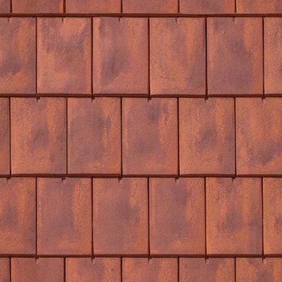 Seamless Chinese Building Roof Red Clay Asphalt Tiles