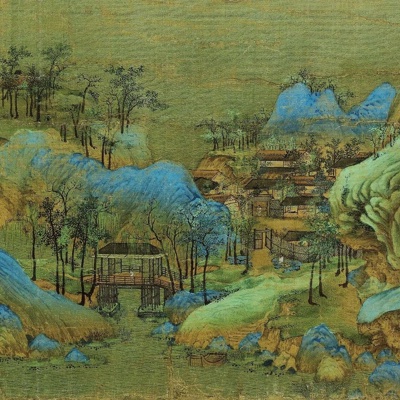 New Chinese Style Qianli Jiangshan Picture Chinese Hanging Painting