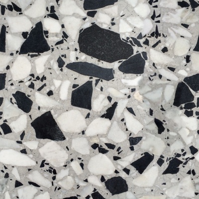 black and white seamless terrazzo