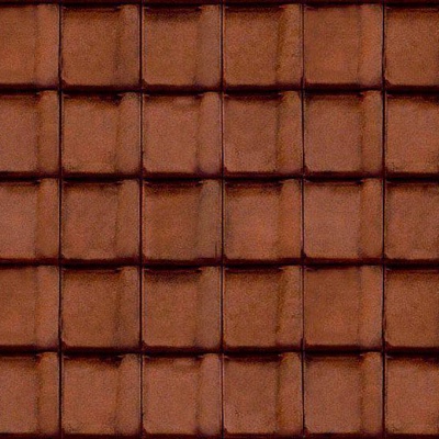 Seamless Chinese Building Roof Red Clay Asphalt Tiles