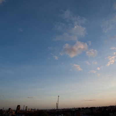 Evening sunset sky landscape scenery