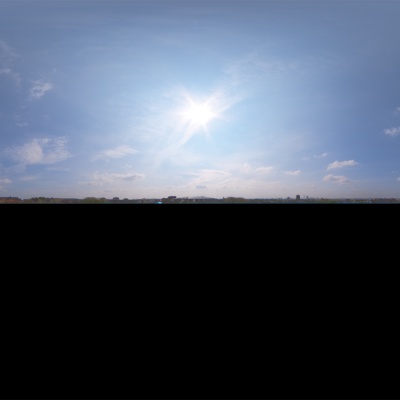 Seamless Cloudy Blue Sky Landscape Landscape HDR Panorama