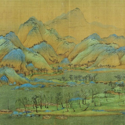 New Chinese Style Qianli Jiangshan Picture Chinese Hanging Painting