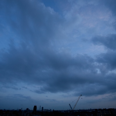 Evening sunset sky landscape scenery