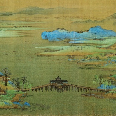 New Chinese Style Qianli Jiangshan Picture Chinese Hanging Painting