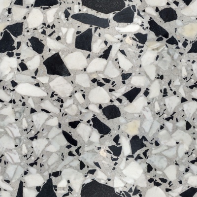 black and white seamless terrazzo