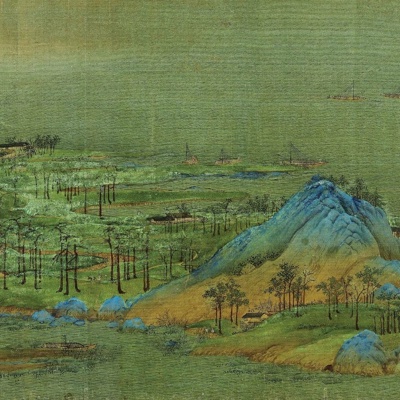 New Chinese Style Qianli Jiangshan Picture Chinese Hanging Painting