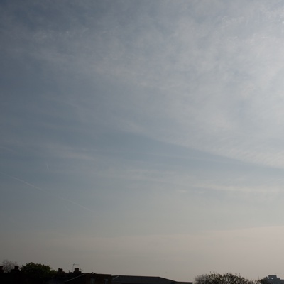 Cloudy blue sky landscape landscape