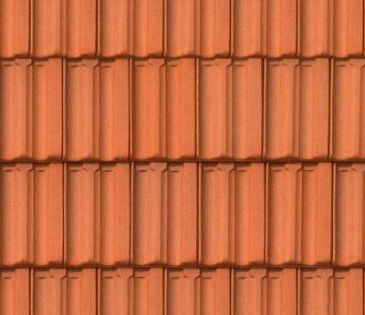 Seamless Chinese Building Roof Red Clay Asphalt Tiles