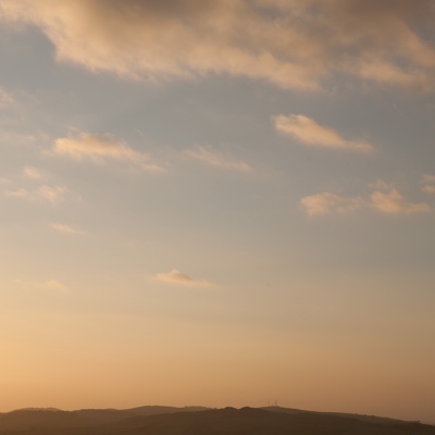 Cloudy blue sky landscape landscape