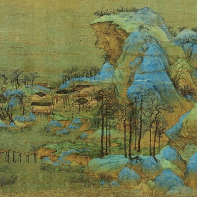 New Chinese Style Qianli Jiangshan Picture Chinese Hanging Painting