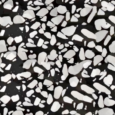 black and white seamless terrazzo