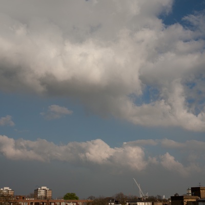 Cloudy blue sky landscape landscape