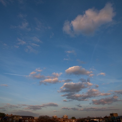 Evening sunset sky landscape scenery