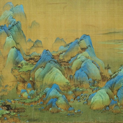 New Chinese Style Qianli Jiangshan Picture Chinese Hanging Painting