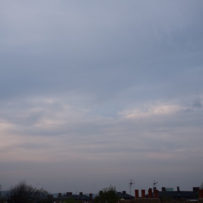 Cloudy blue sky landscape landscape