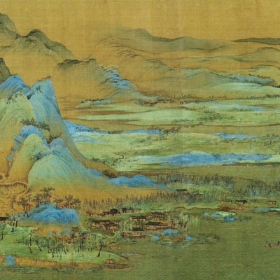 New Chinese Style Qianli Jiangshan Picture Chinese Hanging Painting