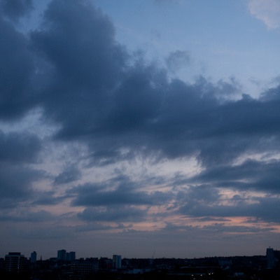 Evening sunset sky landscape scenery