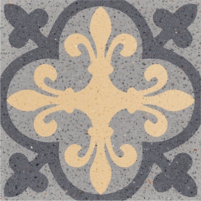 Seamless vintage terrazzo geometric patchwork pattern ceramic tile tile antique tile