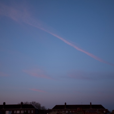 Evening sunset sky landscape scenery