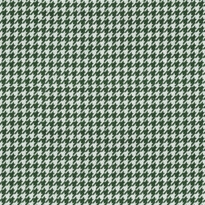 Green and White Houndstooth Fabric Plaid Geometric Striped Fabric