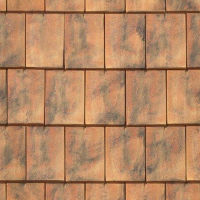 Seamless Chinese Building Roof Red Clay Asphalt Tiles