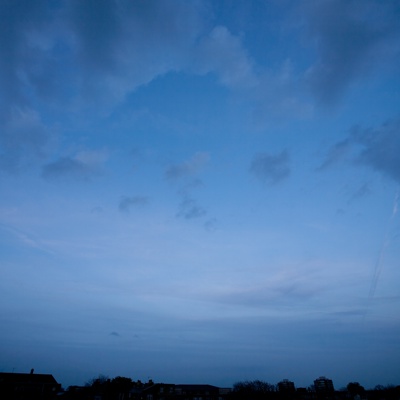 Evening sunset sky landscape scenery