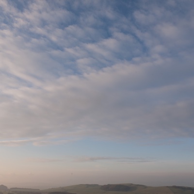 Cloudy blue sky landscape landscape