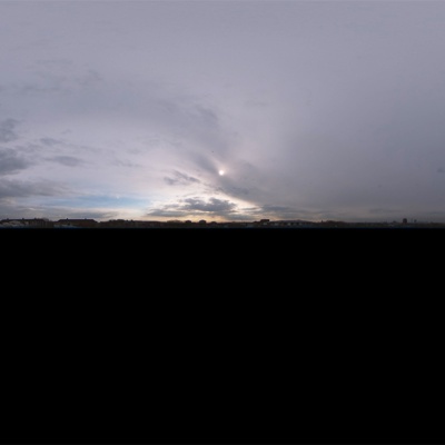 Seamless Cloudy Sky Landscape Landscape HDR Panorama