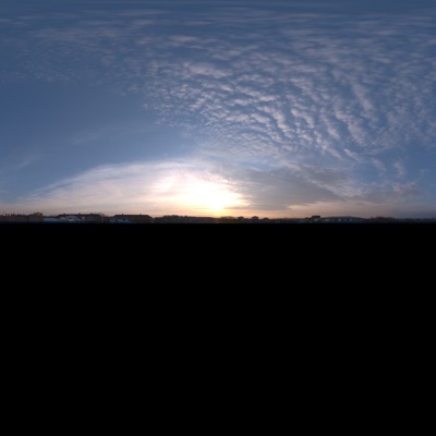 Seamless Cloudy Blue Sky Landscape Landscape HDR Panorama