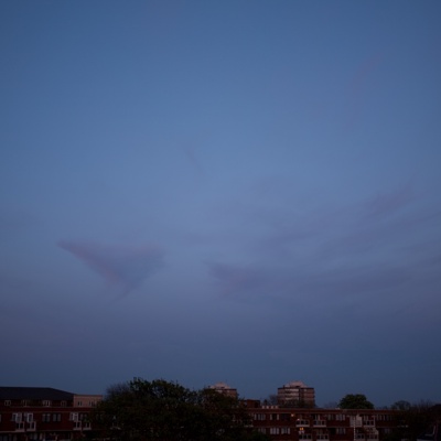 Evening sunset sky landscape scenery