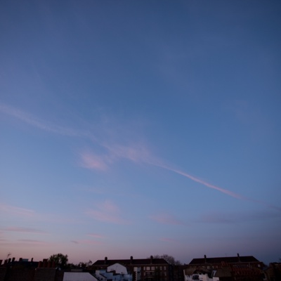 Evening sunset sky landscape scenery