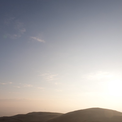 Cloudy blue sky landscape landscape